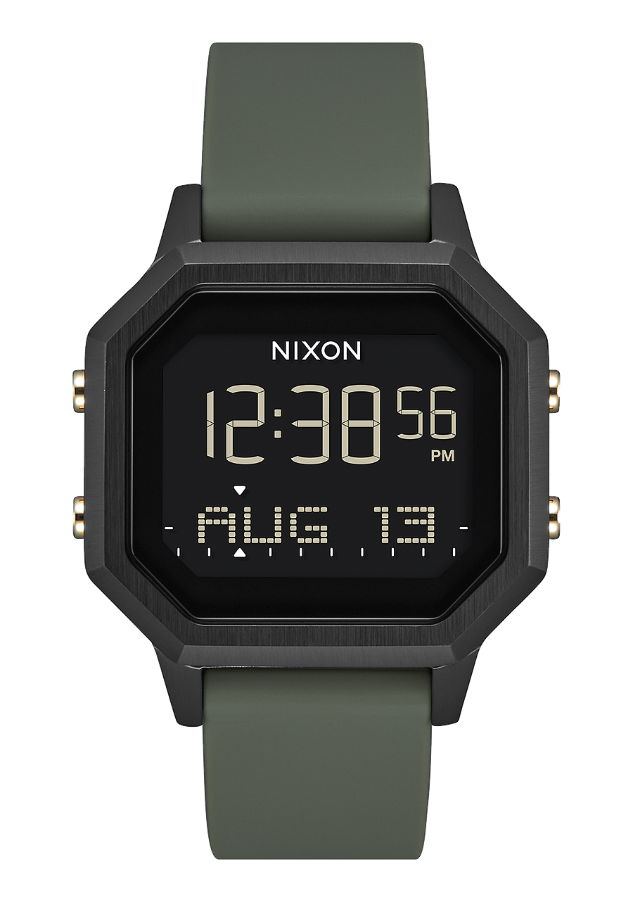 
NIXDEV01 Siren Stainless Steel Digital Watch - Black / Fatigue - View 1
