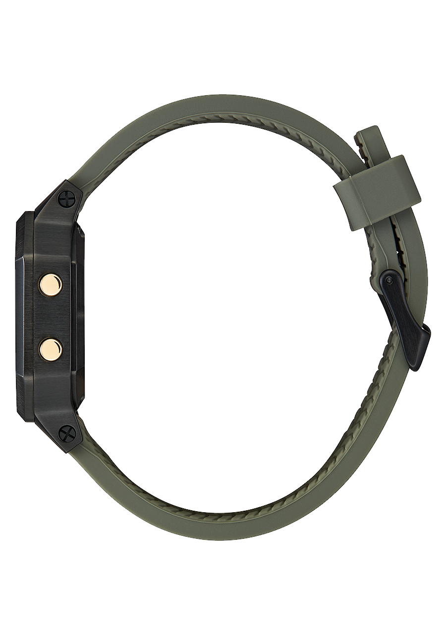 
NIXDEV01 Siren Stainless Steel Digital Watch - Black / Fatigue - View 2