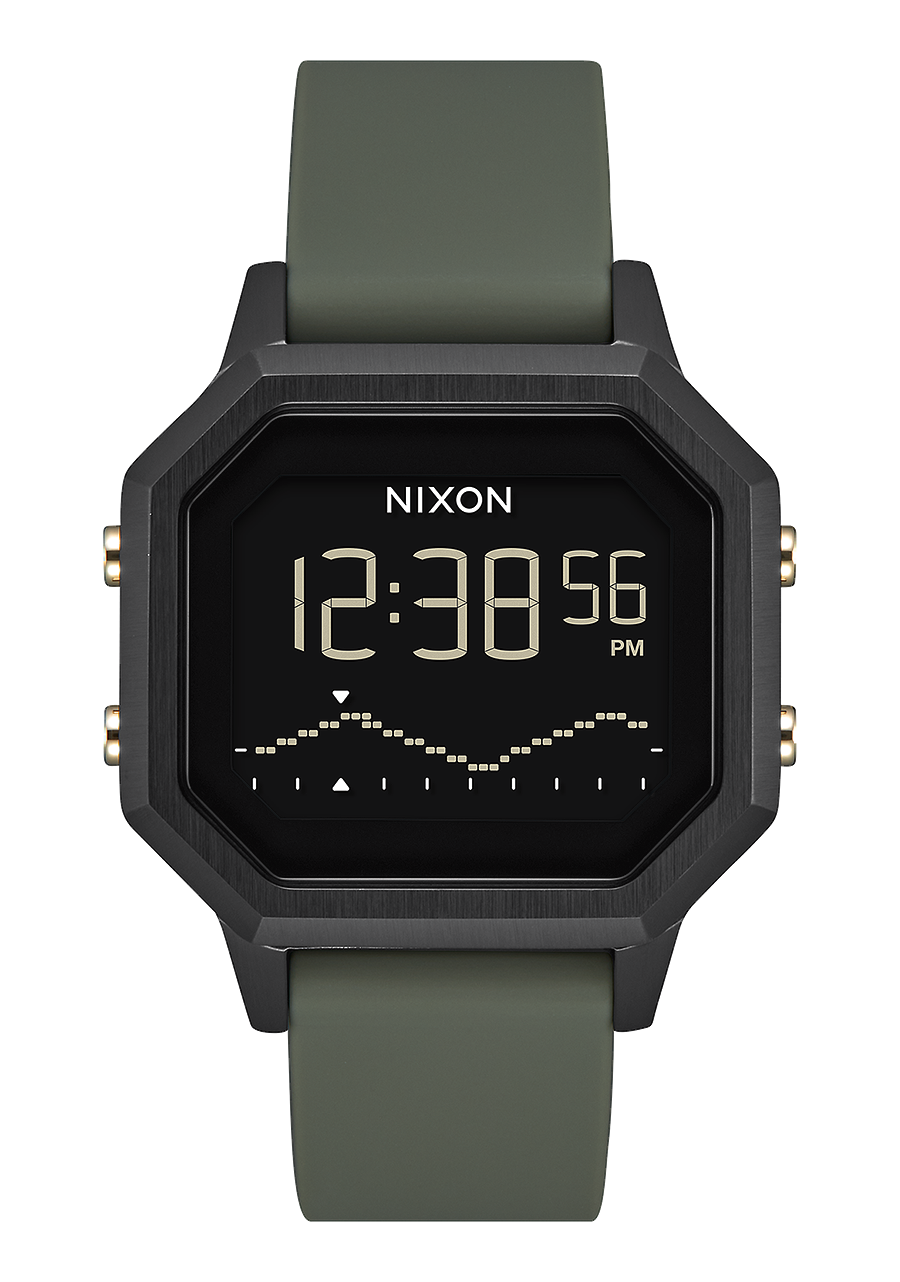 
NIXDEV01 Siren Stainless Steel Digital Watch - Black / Fatigue - View 4