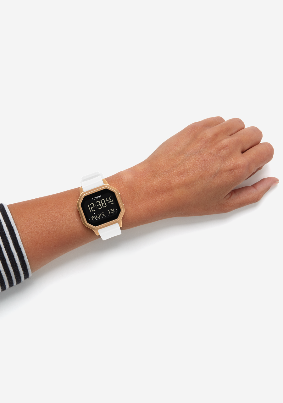 
NIXDEV01 Siren Stainless Steel Digital Watch - Gold / White - View 7