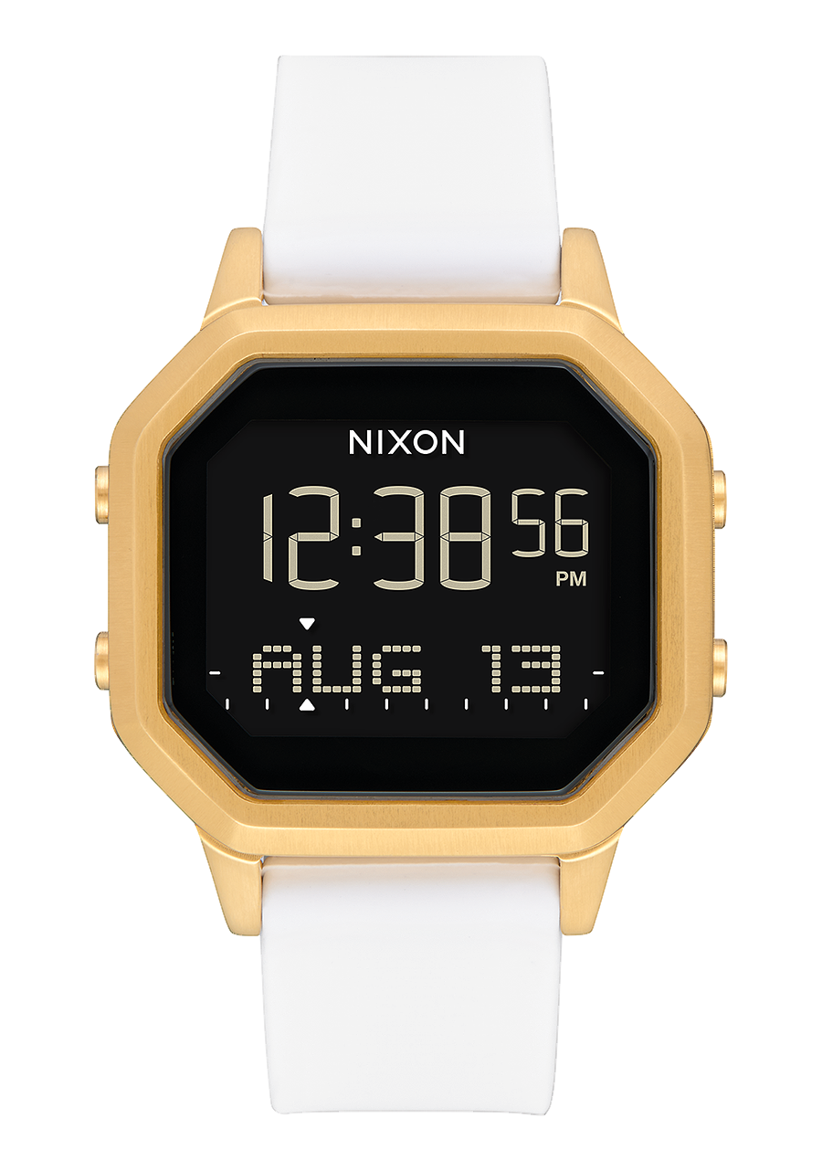 
NIXDEV01 Siren Stainless Steel Digital Watch - Gold / White - View 1