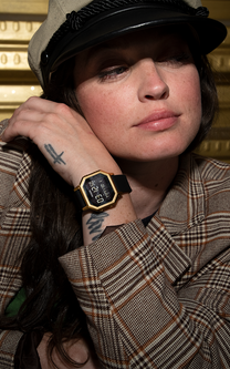 
NIXDEV01 Siren Stainless Steel Digital Watch - Gold / Black - View 5