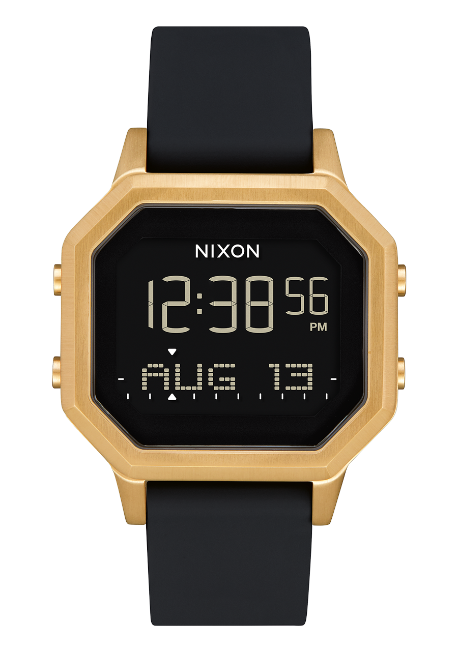 
NIXDEV01 Siren Stainless Steel Digital Watch - Gold / Black - View 1