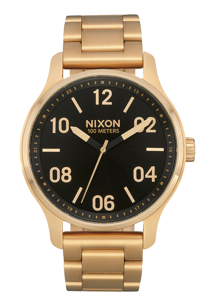 
NIXDEV01 Patrol Analog Watch - Gold / Black - View 1
