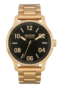 
NIXDEV01 Patrol Analog Watch - Gold / Black - View 1