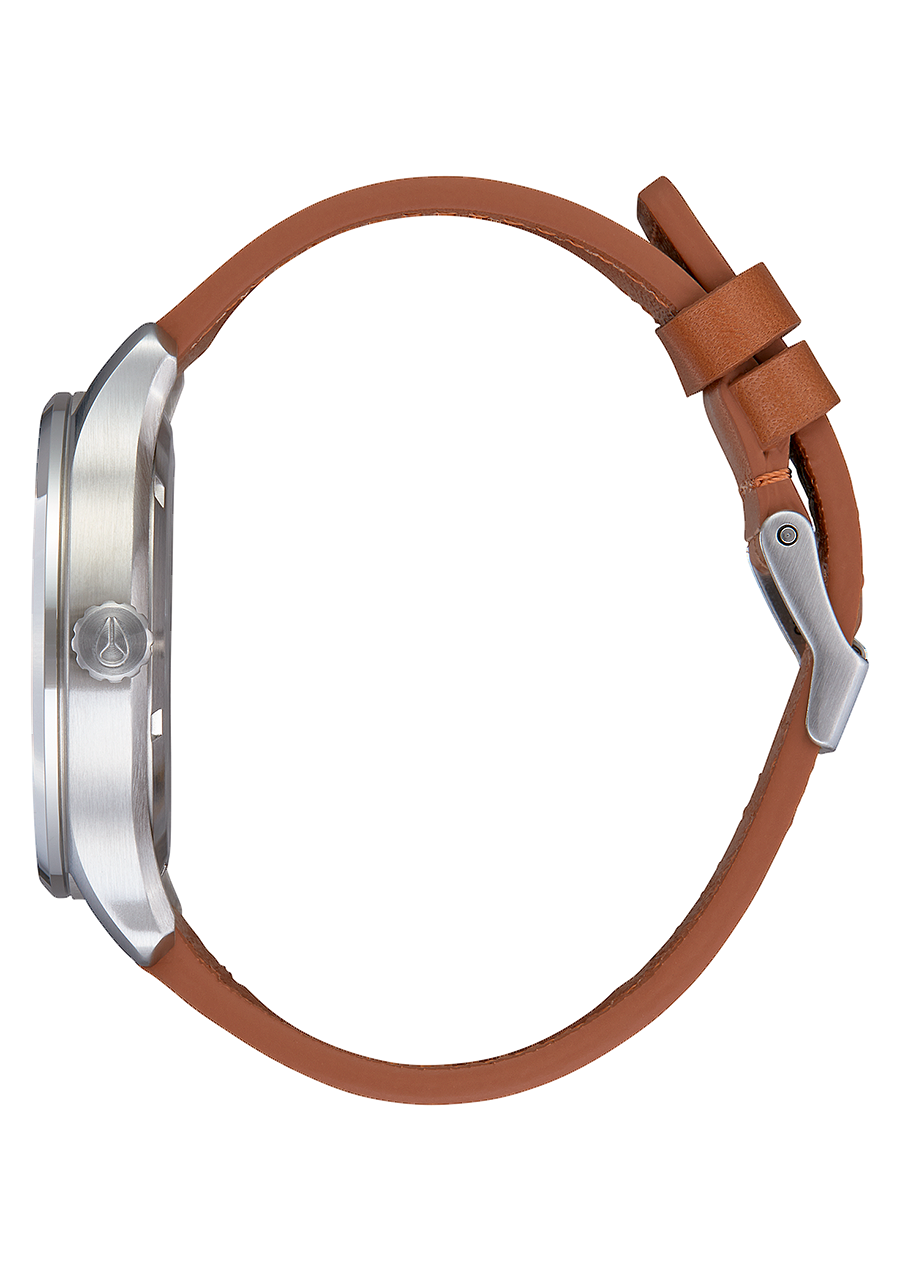 
NIXDEV01 Patrol Leather Analog Watch - Navy / Saddle - View 2