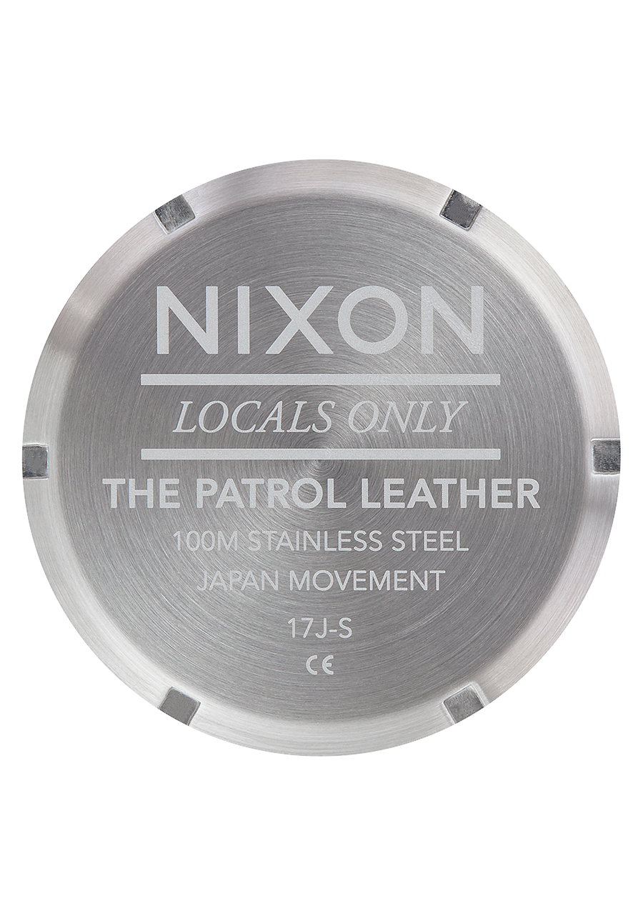 
NIXDEV01 Patrol Leather Analog Watch - Navy / Saddle - View 4