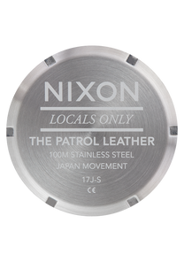 
NIXDEV01 Patrol Leather Analog Watch - Navy / Saddle - View 4