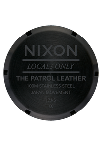 
NIXDEV01 Patrol Leather Analog Watch - Black / Silver / Black - View 4