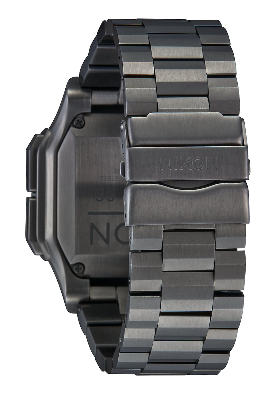 
NIXDEV01 Regulus Stainless Steel Digital Watch - Gunmetal - View 3