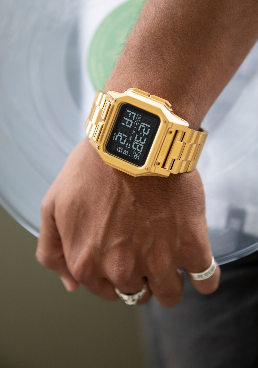 
NIXDEV01 Regulus Stainless Steel Digital Watch - All Gold - View 5