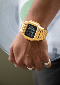 
NIXDEV01 Regulus Stainless Steel Digital Watch - All Gold - View 5