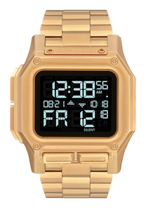 
NIXDEV01 Regulus Stainless Steel Digital Watch - All Gold - View 1