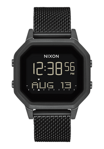 
NIXDEV01 Siren Milanese Digital Watch - All Black - View 1