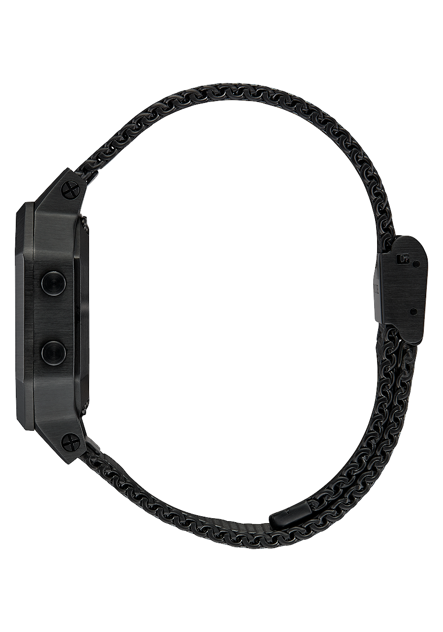 
NIXDEV01 Siren Milanese Digital Watch - All Black - View 2