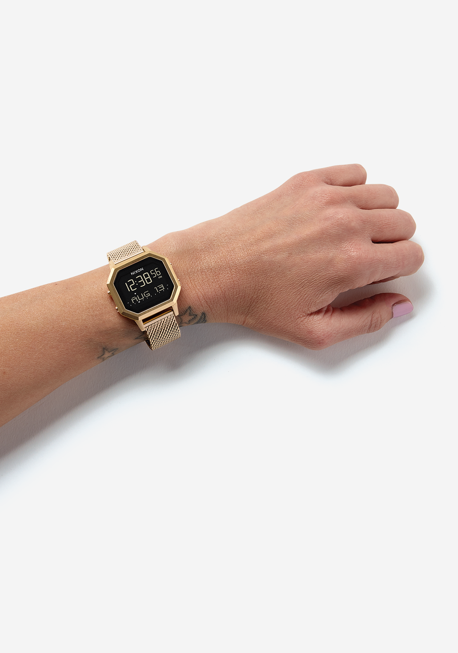 
NIXDEV01 Siren Milanese Digital Watch - All Gold - View 6