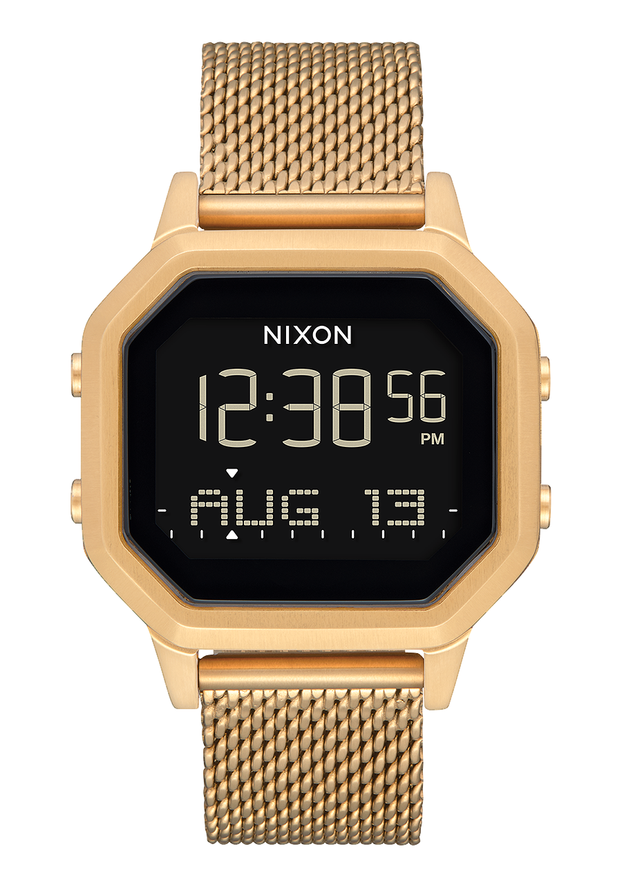 
NIXDEV01 Siren Milanese Digital Watch - All Gold - View 1