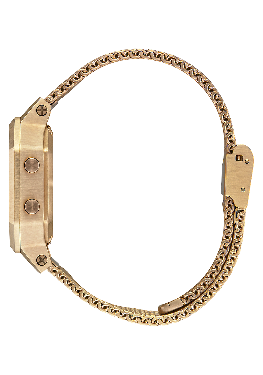 
NIXDEV01 Siren Milanese Digital Watch - All Gold - View 2