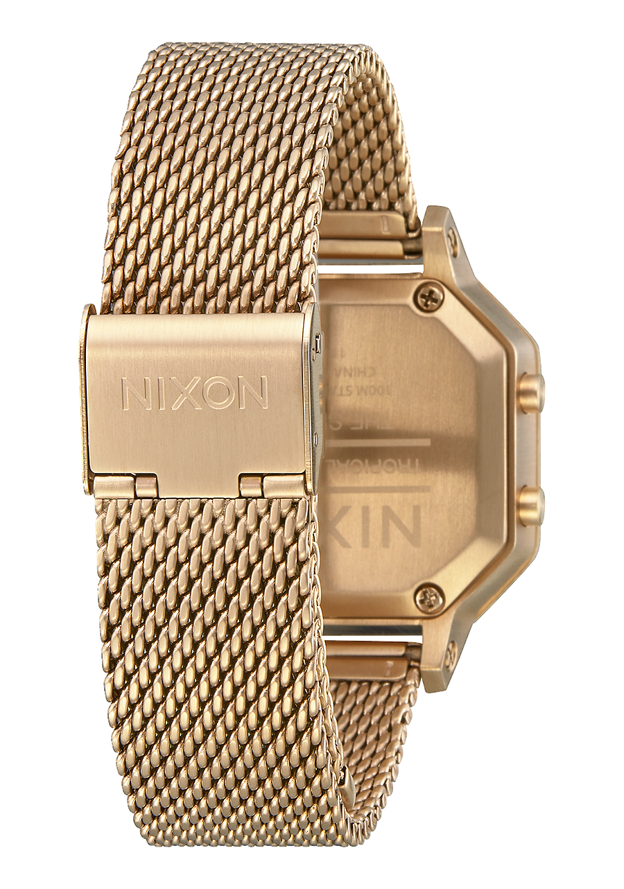 
NIXDEV01 Siren Milanese Digital Watch - All Gold - View 3