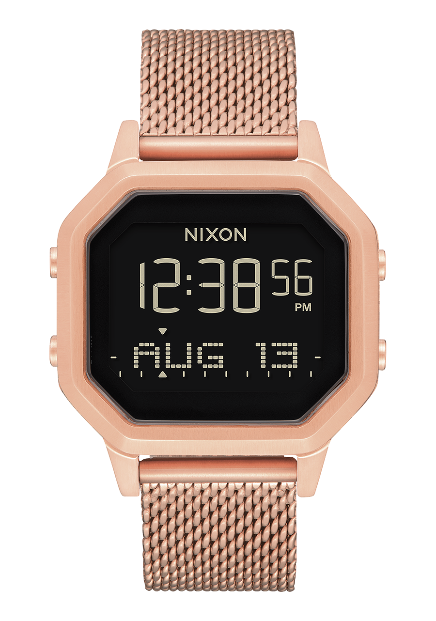 
NIXDEV01 Siren Milanese Digital Watch - All Rose Gold - View 1