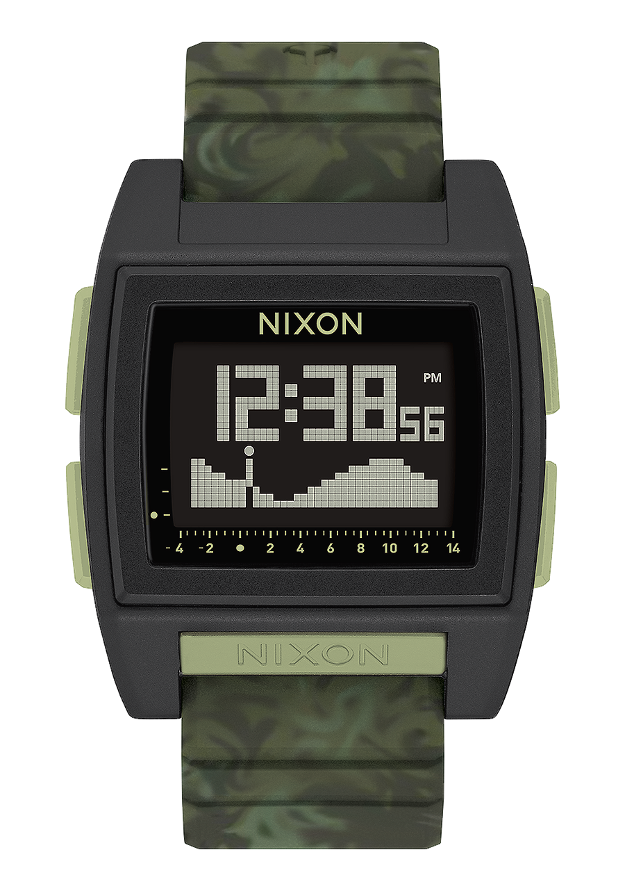
NIXDEV01 Base Tide Pro Digital Watch - Green Camo - View 1