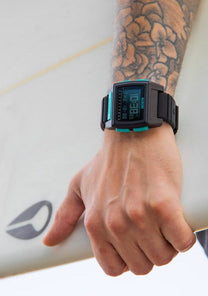 
NIXDEV01 Base Tide Pro Digital Watch - All Black / Blue - View 5