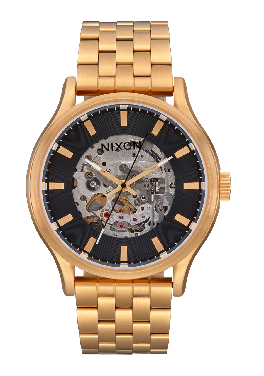 
NIXDEV01 Spectra Analog Watch - Black / Gold - View 1