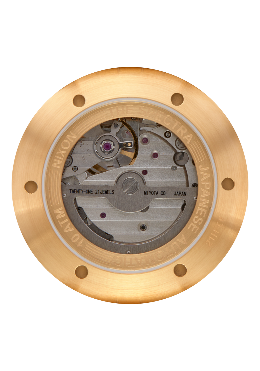 
NIXDEV01 Spectra Analog Watch - Black / Gold - View 4