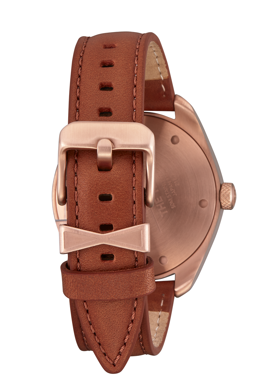 
NIXDEV01 Thalia Leather Analog Watch - Rose Gold / White - View 3