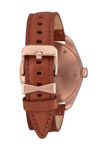 
NIXDEV01 Thalia Leather Analog Watch - Rose Gold / White - View 3
