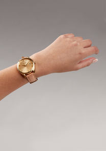 
NIXDEV01 Thalia Leather Analog Watch - Light Gold / Tan Copy - View 5