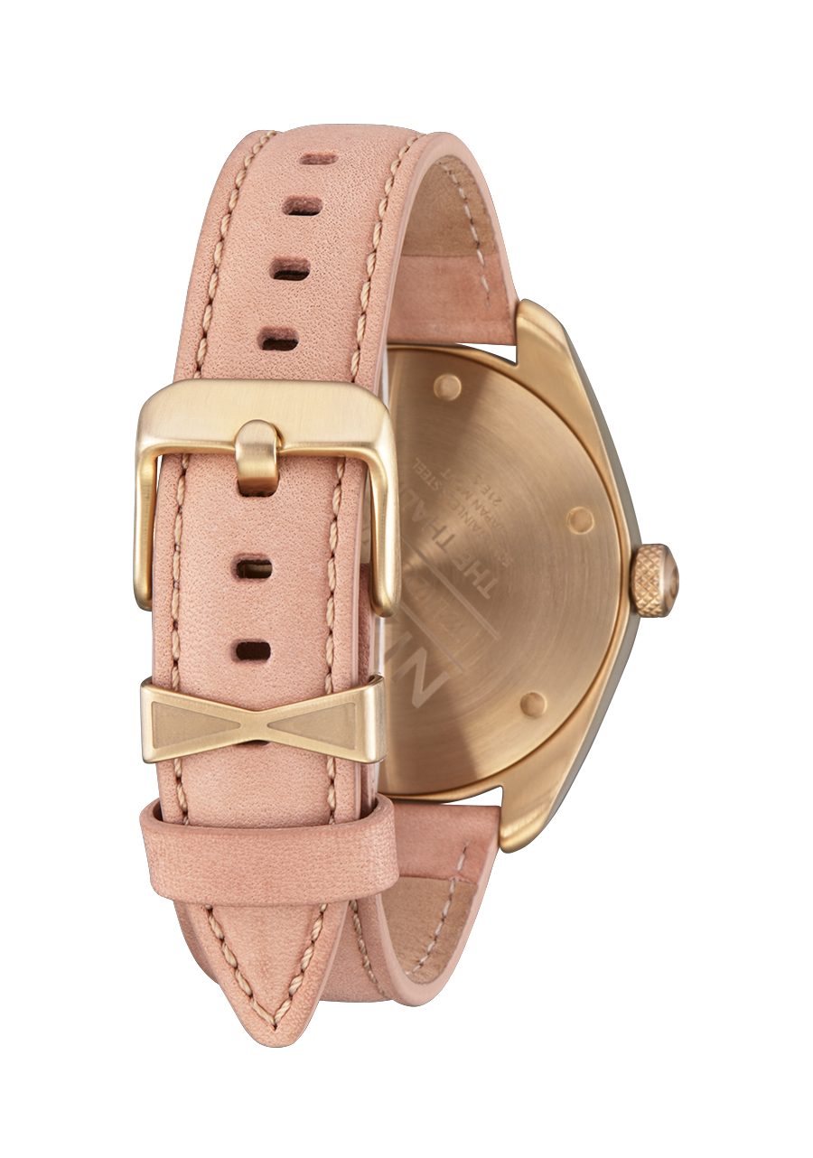 
NIXDEV01 Thalia Leather Analog Watch - Light Gold / Tan - View 3