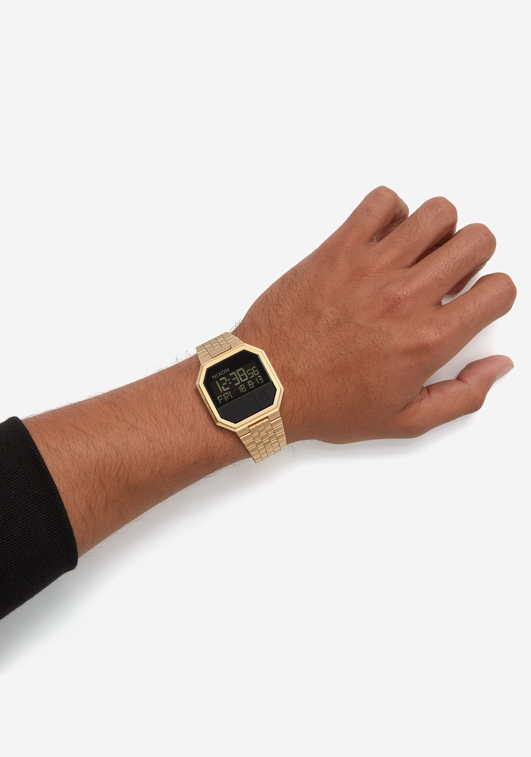 
NIXDEV01 Re-Run Digital Watch - All Gold - View 7