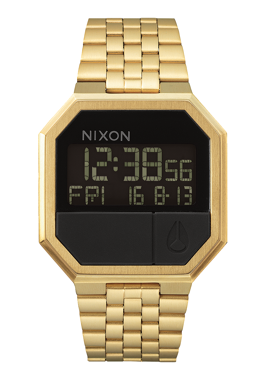 
NIXDEV01 Re-Run Digital Watch - All Gold - View 1