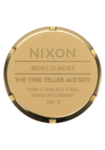 
NIXDEV01 Time Teller Acetate Analog Watch - Cream Tortoise - View 4