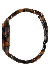 
NIXDEV01 Time Teller Acetate Analog Watch - Tortoise - View 2