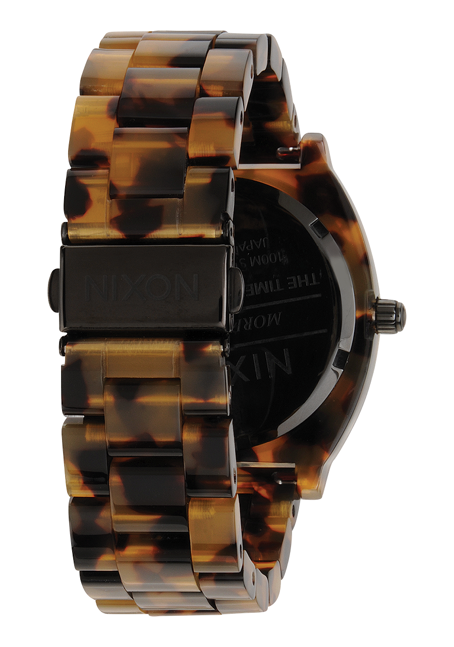 
NIXDEV01 Time Teller Acetate Analog Watch - Tortoise - View 3