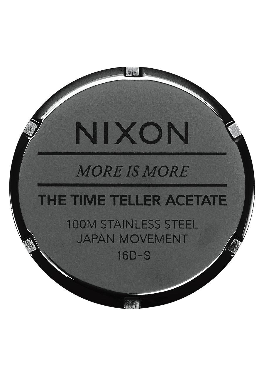 
NIXDEV01 Time Teller Acetate Analog Watch - Tortoise - View 4