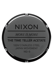
NIXDEV01 Time Teller Acetate Analog Watch - Tortoise - View 4