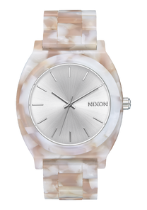 
NIXDEV01 Time Teller Acetate Analog Watch - Pink / Silver - View 1