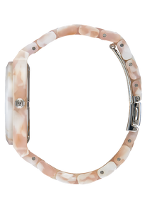 
NIXDEV01 Time Teller Acetate Analog Watch - Pink / Silver - View 2
