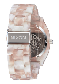 
NIXDEV01 Time Teller Acetate Analog Watch - Pink / Silver - View 3