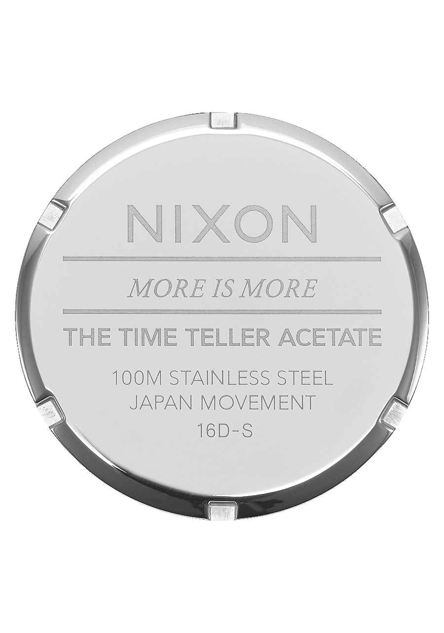 
NIXDEV01 Time Teller Acetate Analog Watch - Pink / Silver - View 4