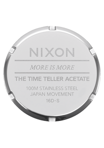 
NIXDEV01 Time Teller Acetate Analog Watch - Pink / Silver - View 4