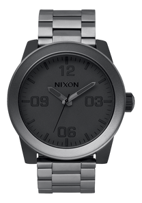 
NIXDEV01 Corporal Stainless Steel Analog Watch - Matte Black / Matte Gunmetal - View 1