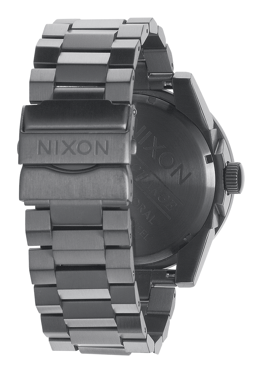 
NIXDEV01 Corporal Stainless Steel Analog Watch - Matte Black / Matte Gunmetal - View 3