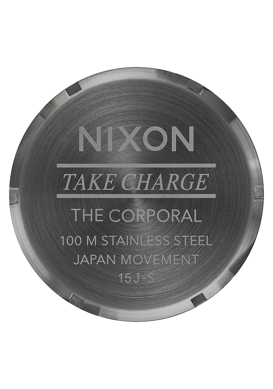 
NIXDEV01 Corporal Stainless Steel Analog Watch - Matte Black / Matte Gunmetal - View 4