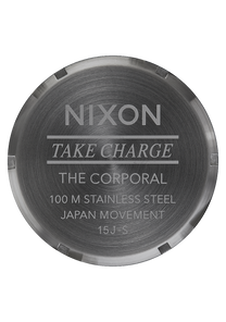 
NIXDEV01 Corporal Stainless Steel Analog Watch - Matte Black / Matte Gunmetal - View 4