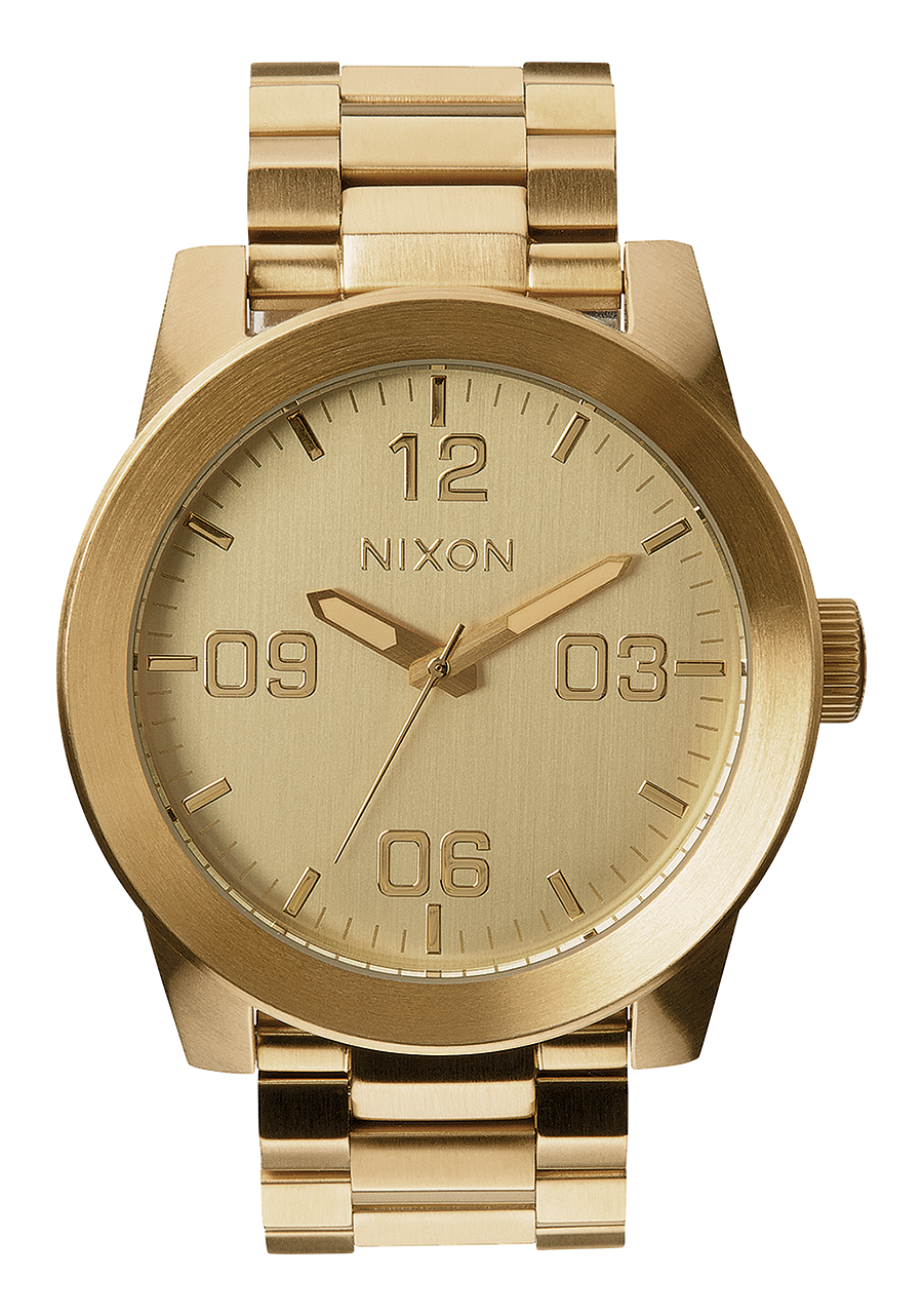 
NIXDEV01 Corporal Stainless Steel Analog Watch - All Gold - View 1