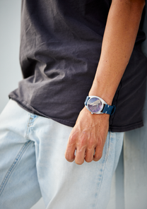 
NIXDEV01 Supremacy Analog Watch - Blue / Magenta - View 5
